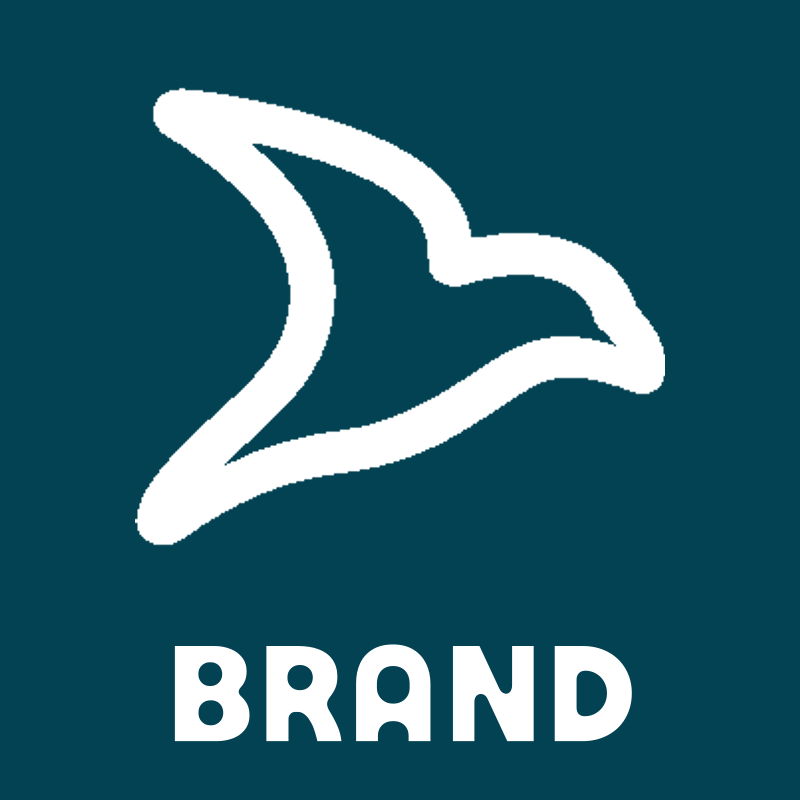 Monoline Seagull Bird Logo preview