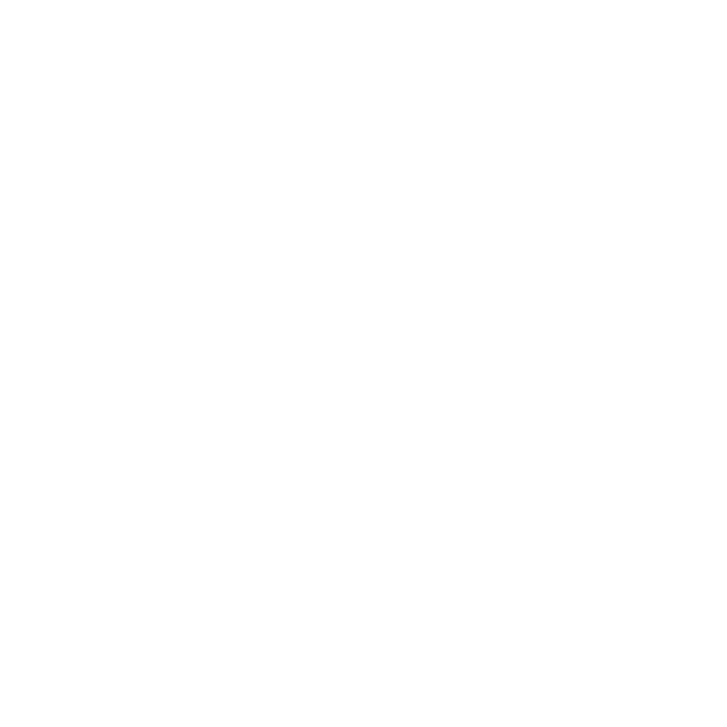 Hedgehog Circle Negative Space Logo #ffffff