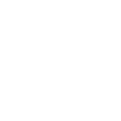 Hedgehog Circle Negative Space Logo #ffffff