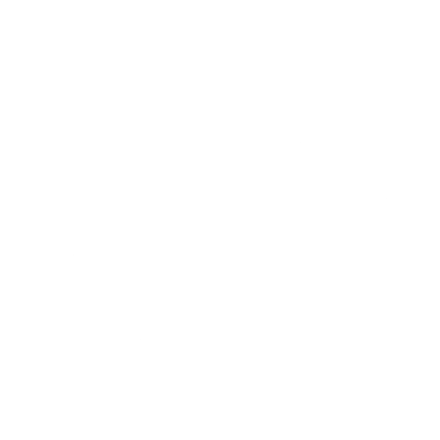 Hedgehog Hexagon Badge Logo #ffffff