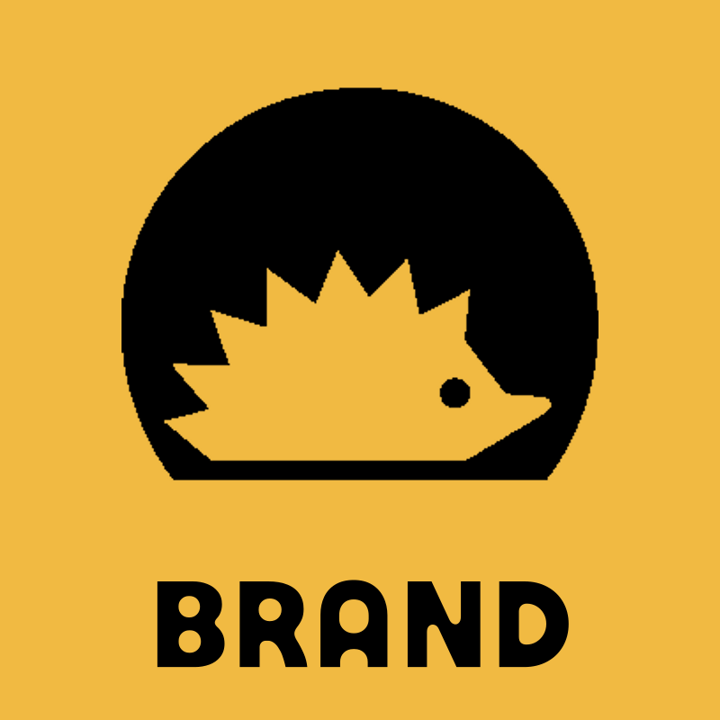 Hedgehog Negative Space Logo preview