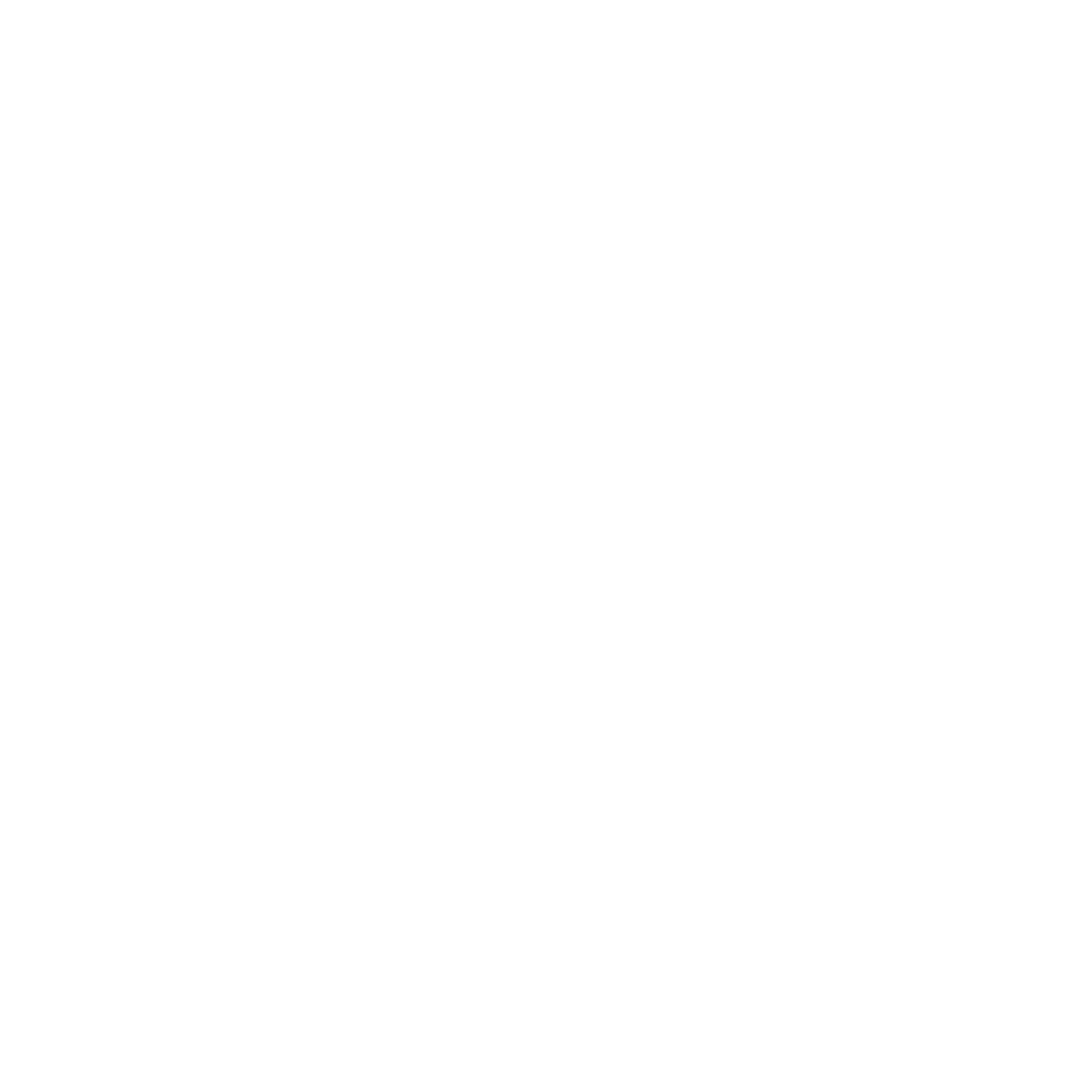 Hedgehog Octagon Negative Space Logo #ffffff