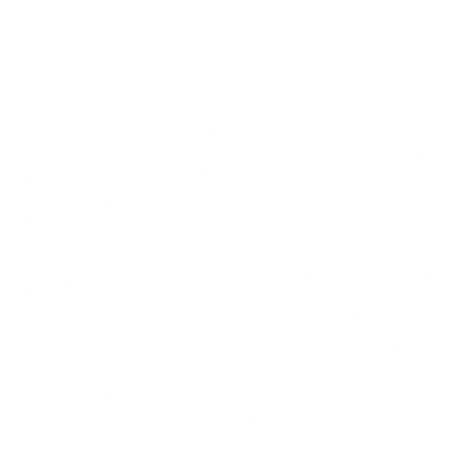 Hedgehog Octagon Negative Space Logo #ffffff