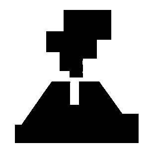 Brutalist Volcano Eruption Logo