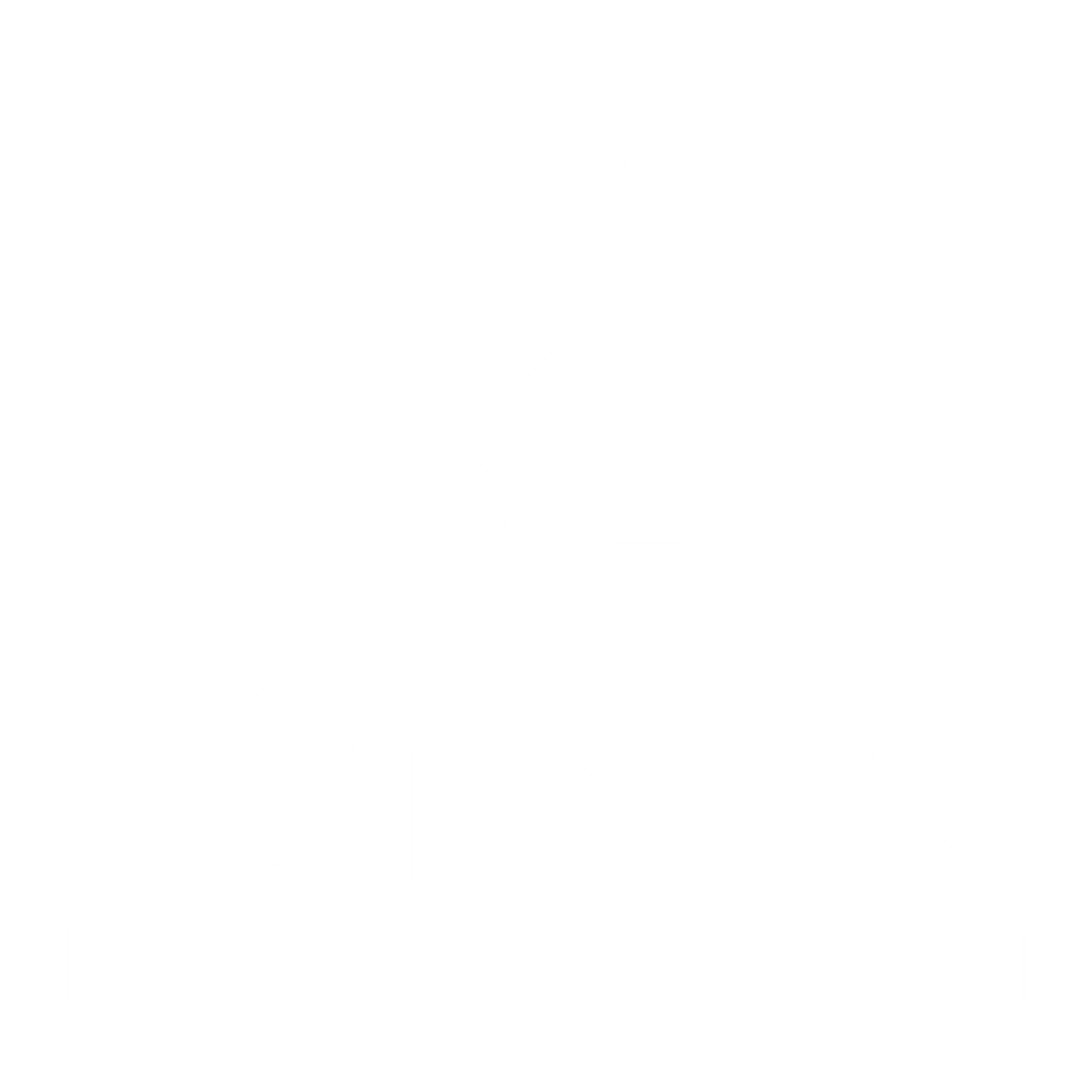 Brutalist Volcano Eruption Logo #ffffff