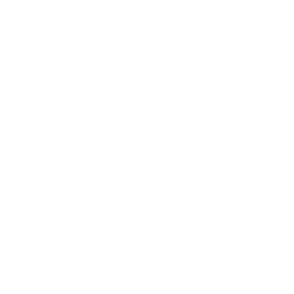 Pixel Volcano Eruption Logo #ffffff