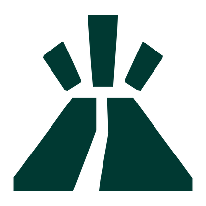 Erupting Volcano Ray Logo #003932