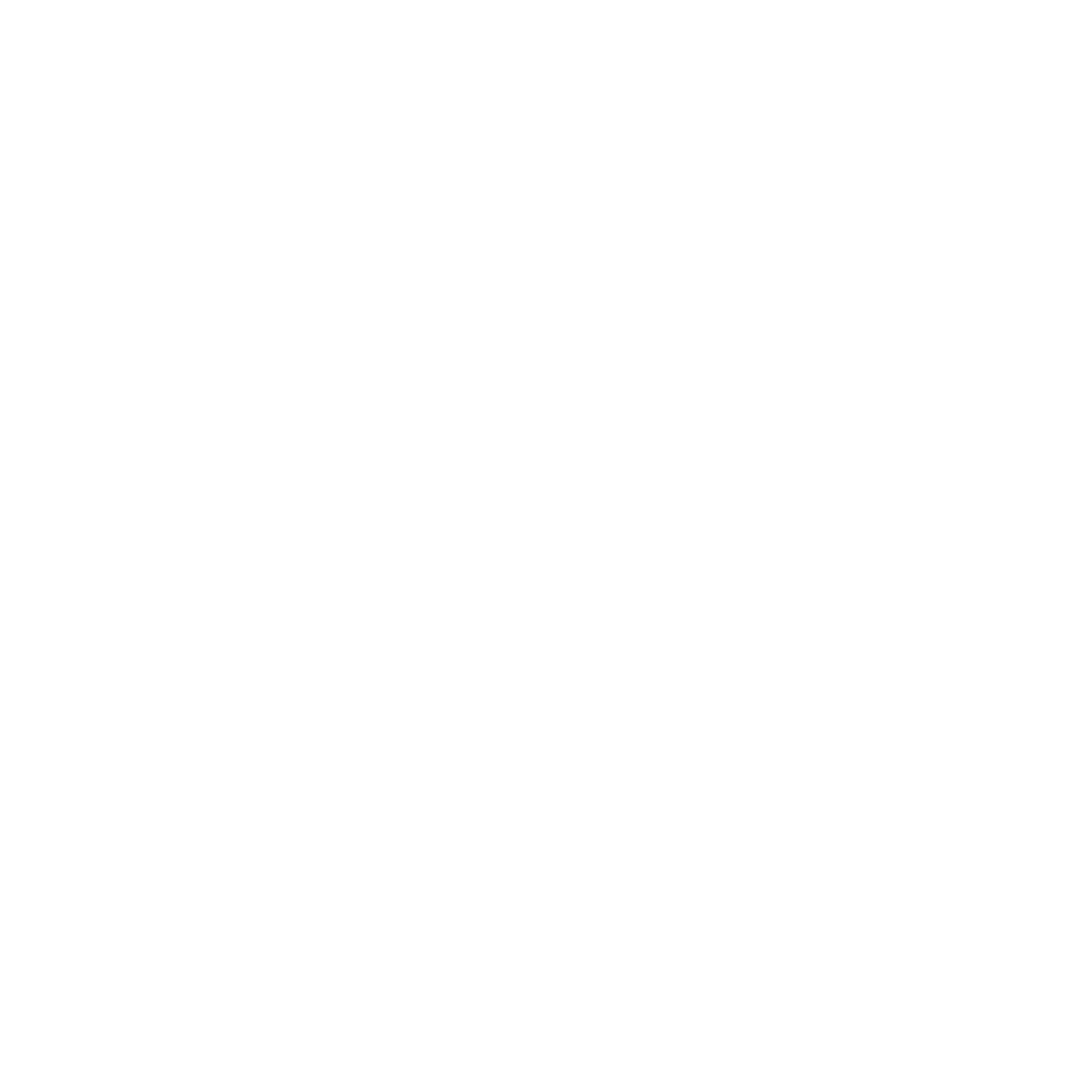 Pixel Volcano Eruption Logo #ffffff