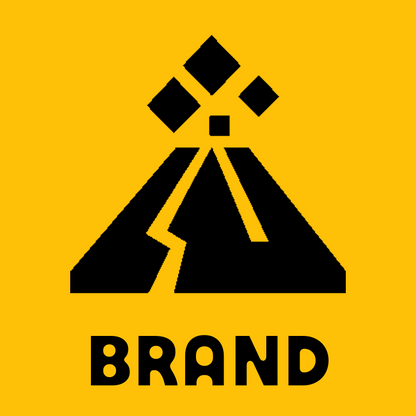 Brutalist Volcano Summit Logo preview