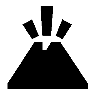 Erupting Volcano Logo