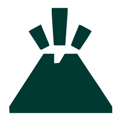 Erupting Volcano Logo #003932
