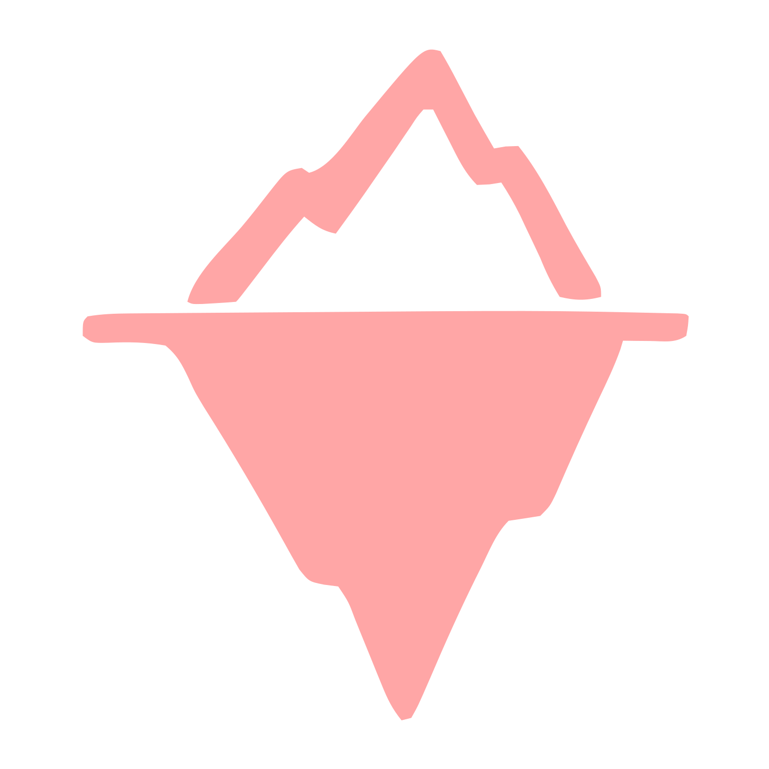 Hand-Drawn Iceberg Logo #ffa6a6