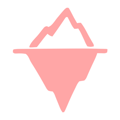 Hand-Drawn Iceberg Logo #ffa6a6