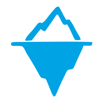 Hand-Drawn Iceberg Logo #00a3e4