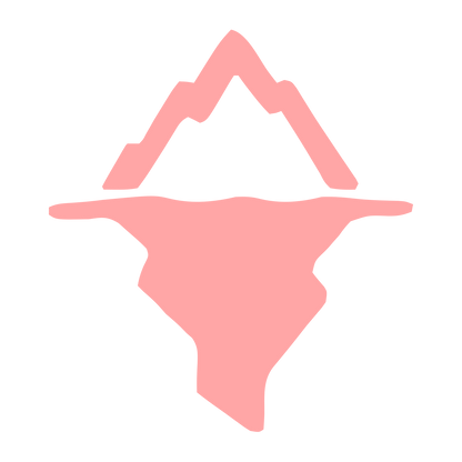 Iceberg Mountain Logo #ffa6a6