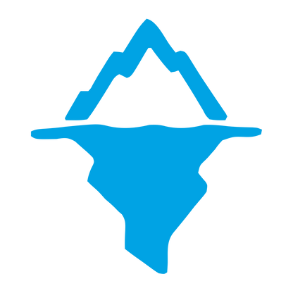 Iceberg Mountain Logo #00a3e4