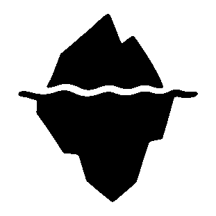 Iceberg Logo with Waterline