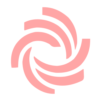 Swirl Vortex Spiral Logo #ffa6a6