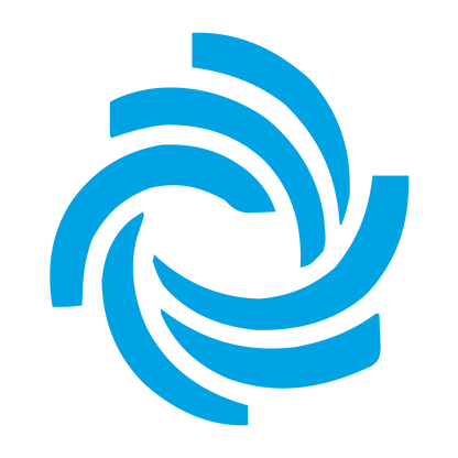 Swirl Vortex Spiral Logo #00a3e4