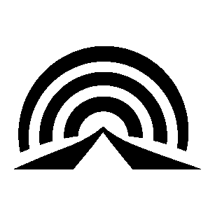 Layered Rainbow Road Logo