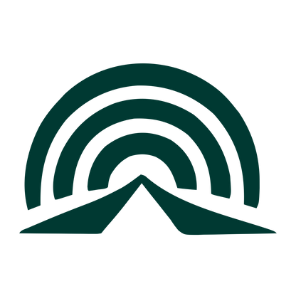 Layered Rainbow Road Logo #003932