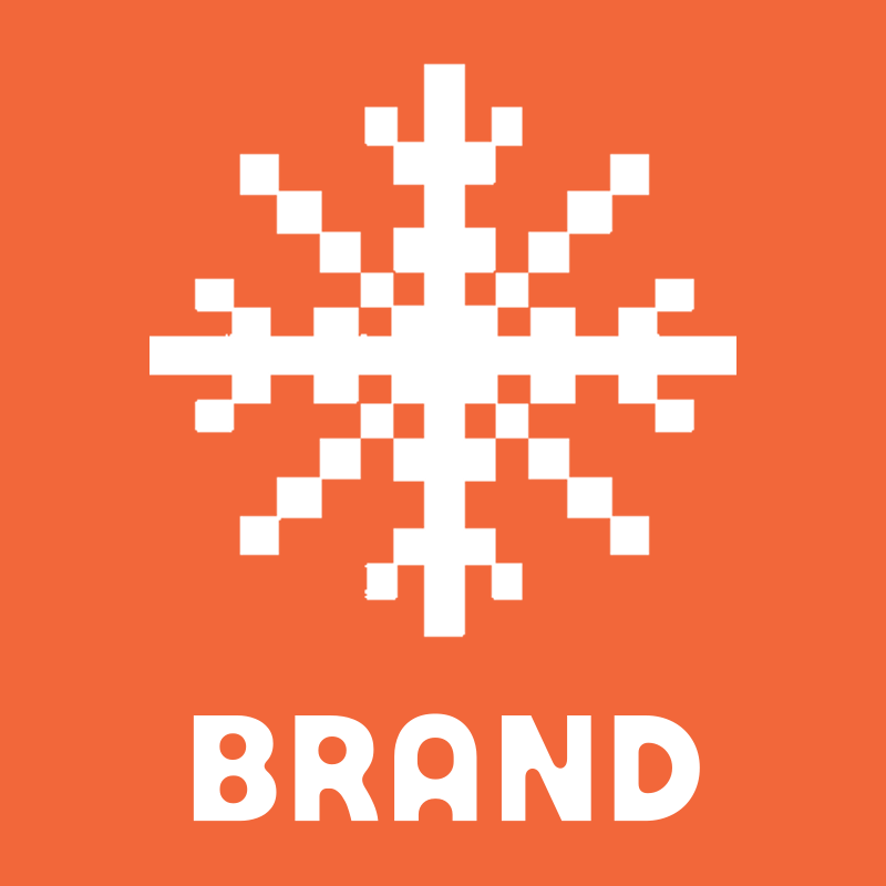 Pixel Snowflake Logo preview
