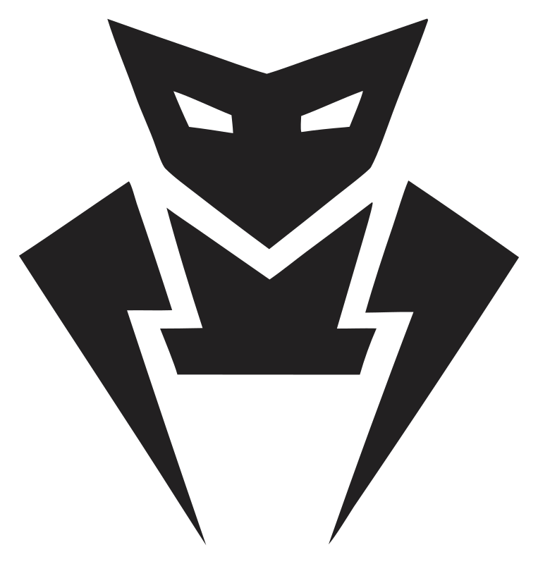 Robot Mask Villain Logo