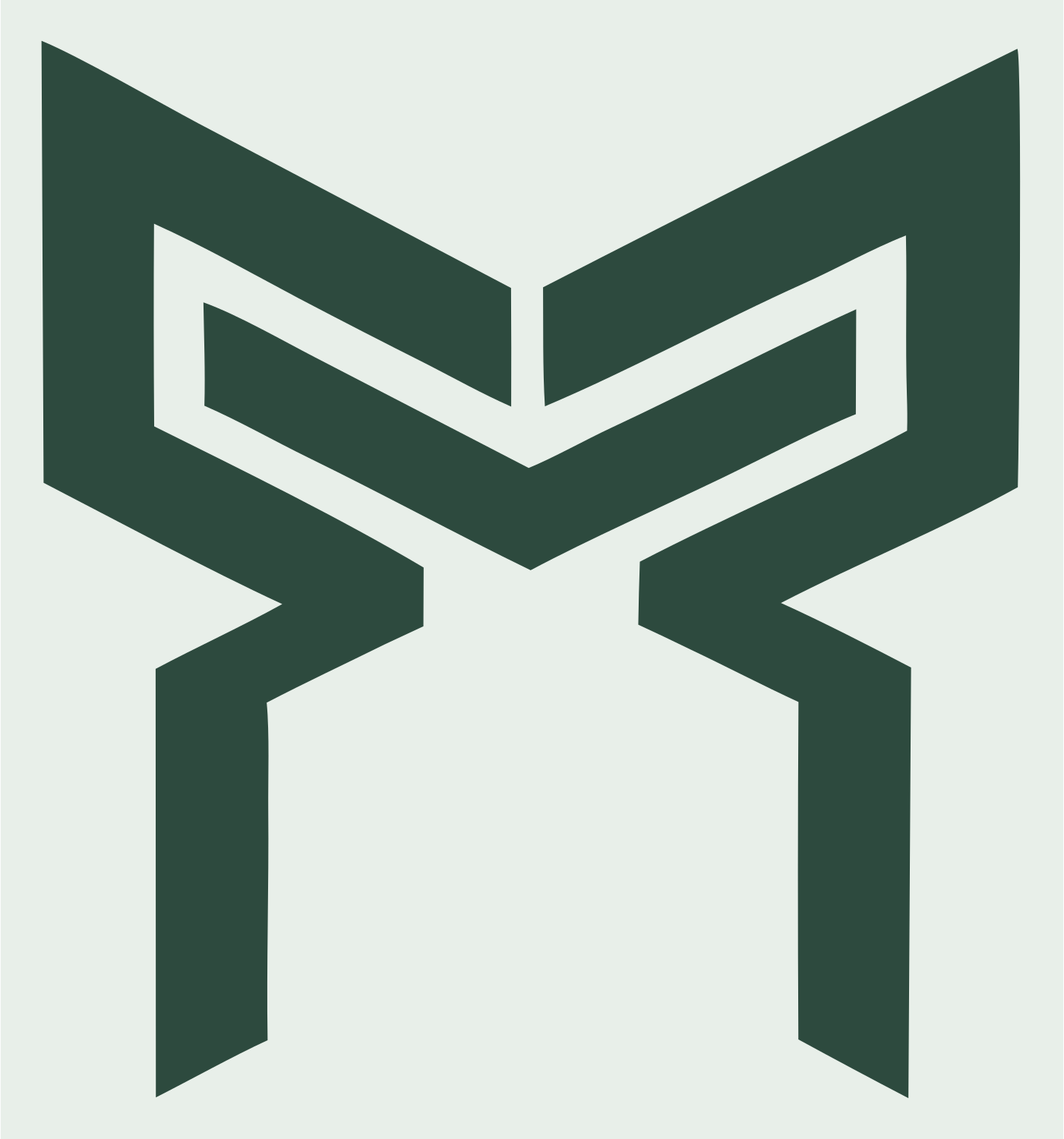 Owl Eye Butterfly Logo #e8efe9/#2d4a3e
