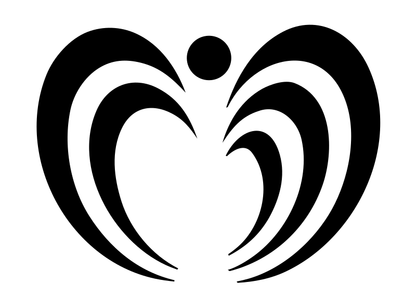 Curling Wings Butterfly Logo
