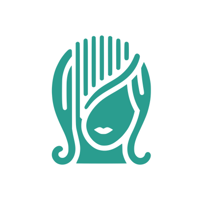 Face with Focus on Hair Logo #2A9D8F
