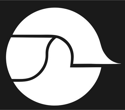 Circle Dove Silhouette Logo #1a1a1a/#ffffff