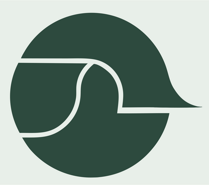 Circle Dove Silhouette Logo #e8efe9/#2d4a3e