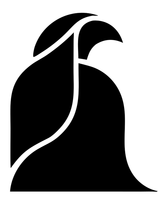 Perched Dove Silhouette Logo