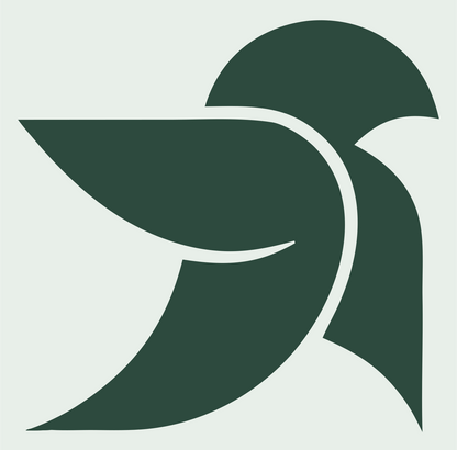 Flying Dove Profile Logo #e8efe9/#2d4a3e