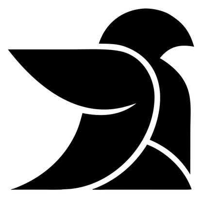 Abstract Dove Curve Logo