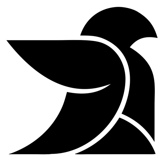 Abstract Dove Curve Logo