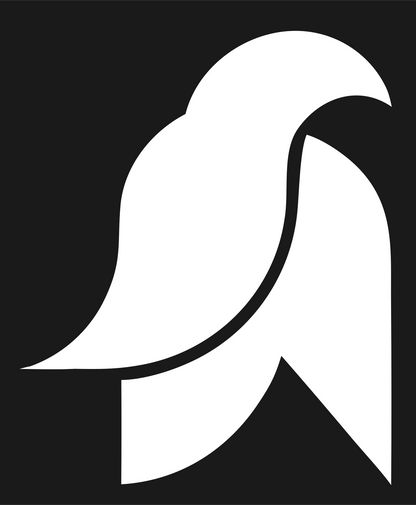 Folded Wing Dove Logo #1a1a1a/#ffffff