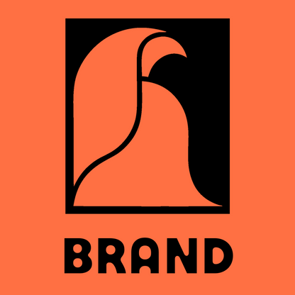 Hooded Falcon Bird Logo preview