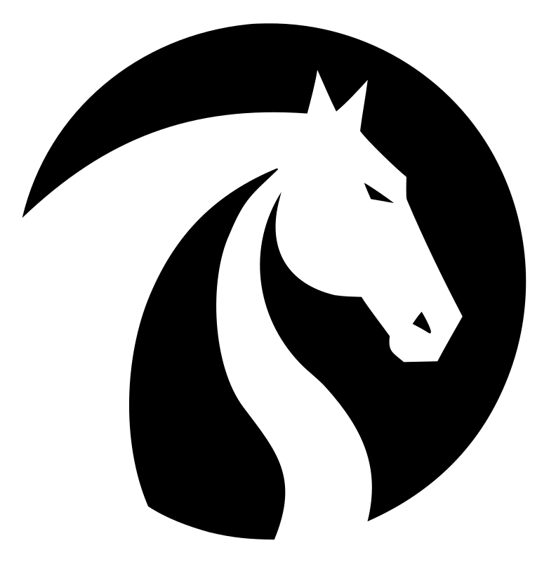 Horse Head Circle Logo