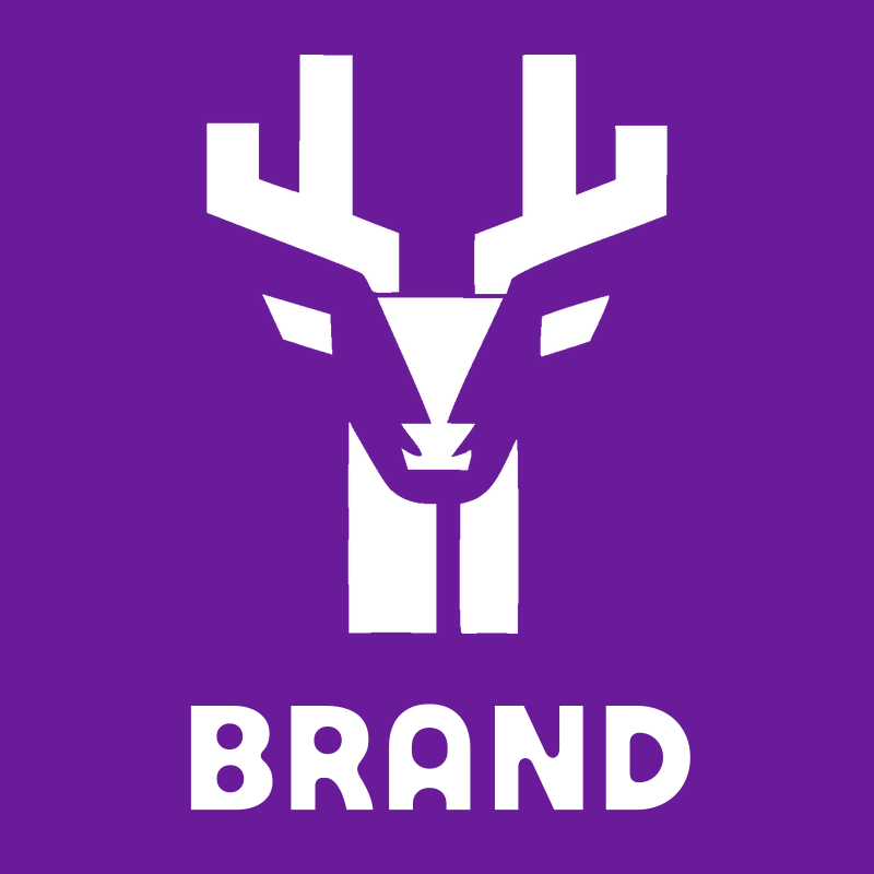 Brutalist Deer Head Logo preview