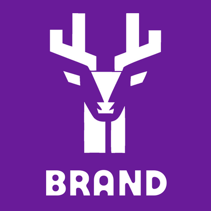 Brutalist Deer Head Logo preview