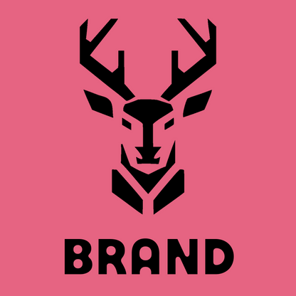 Geometric Stag Face Logo preview