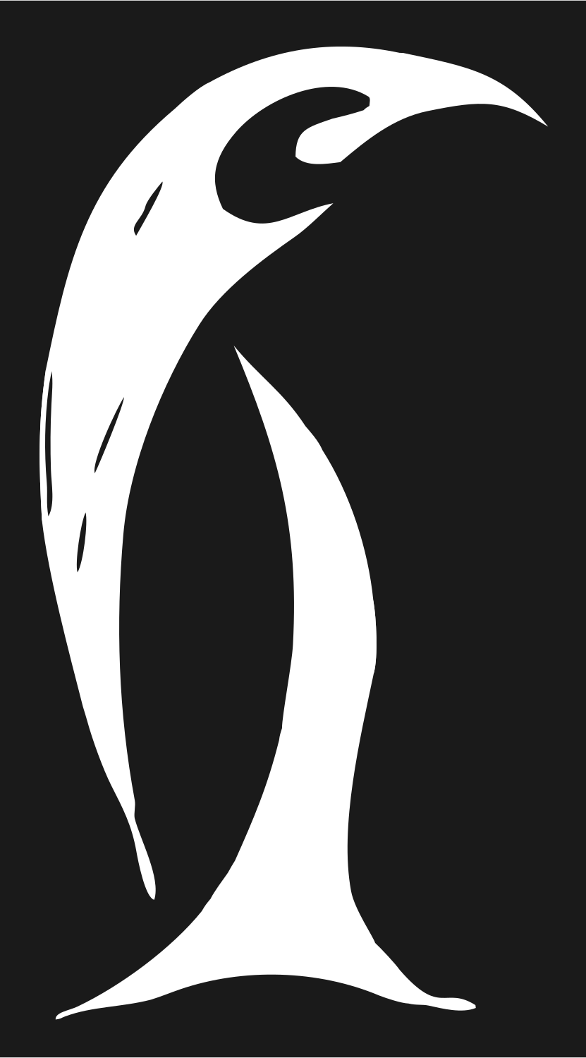 Hand-Drawn Penguin Logo #1a1a1a/#ffffff