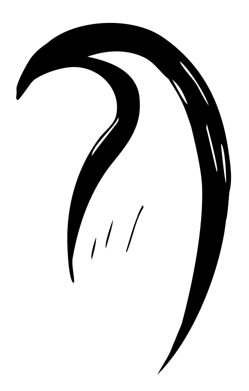 Sketchy Penguin Wing Logo