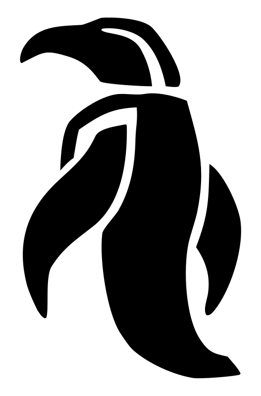 Expressive Penguin Character Logo