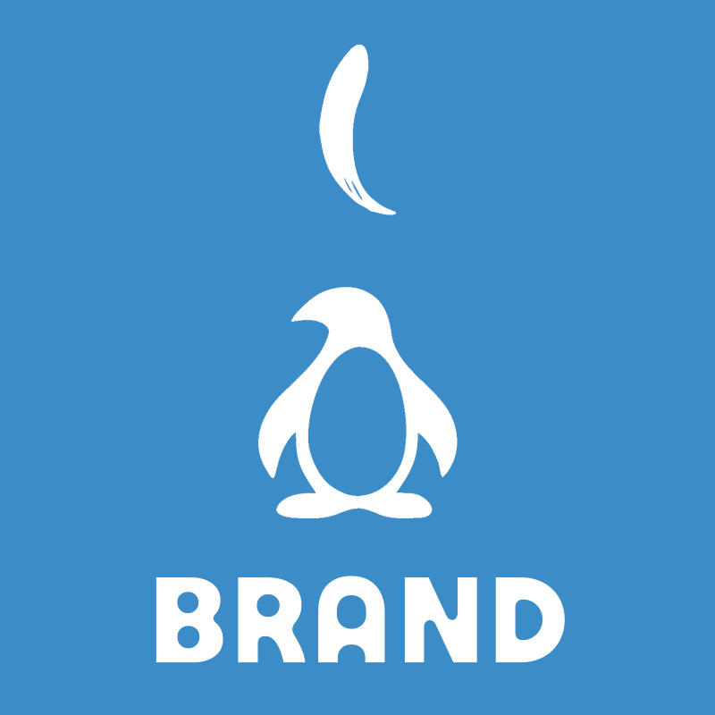 Penguin and Feather Logo preview