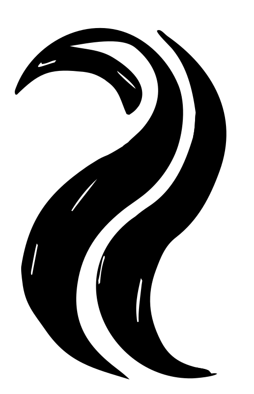 Swooping Penguin Flame Logo