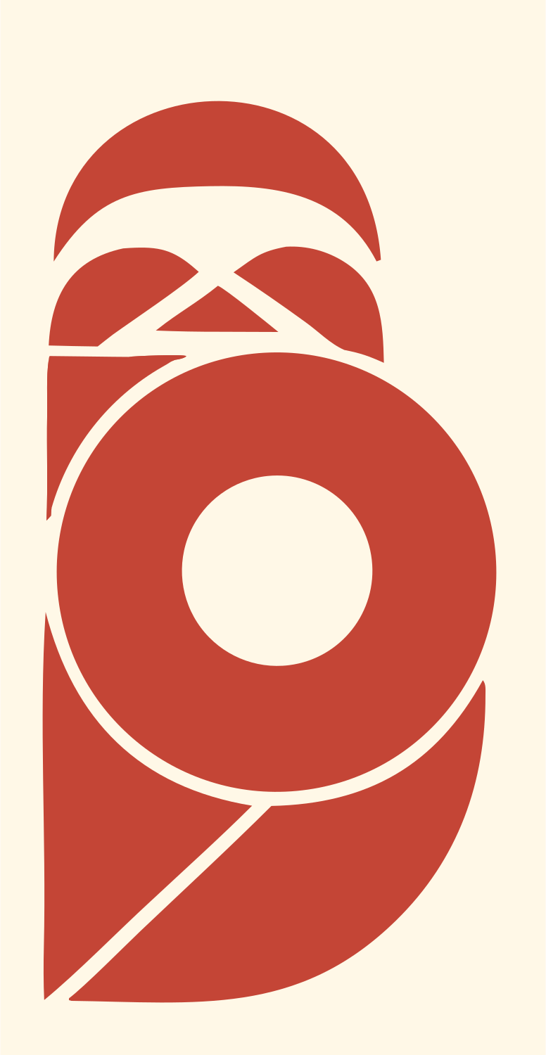 Sloth Overlap Stack Logo #fff8e7/#c44536