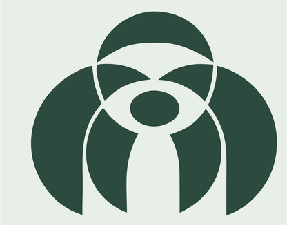 Three Circle Sloth Logo #e8efe9/#2d4a3e