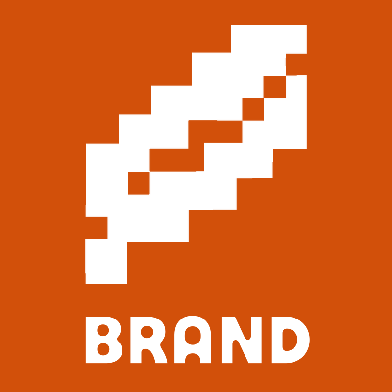 Pixel Diagonal Leaf Logo preview